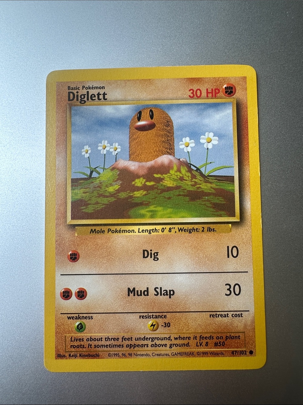 Diglett Pokémon Trading Card (47/102)